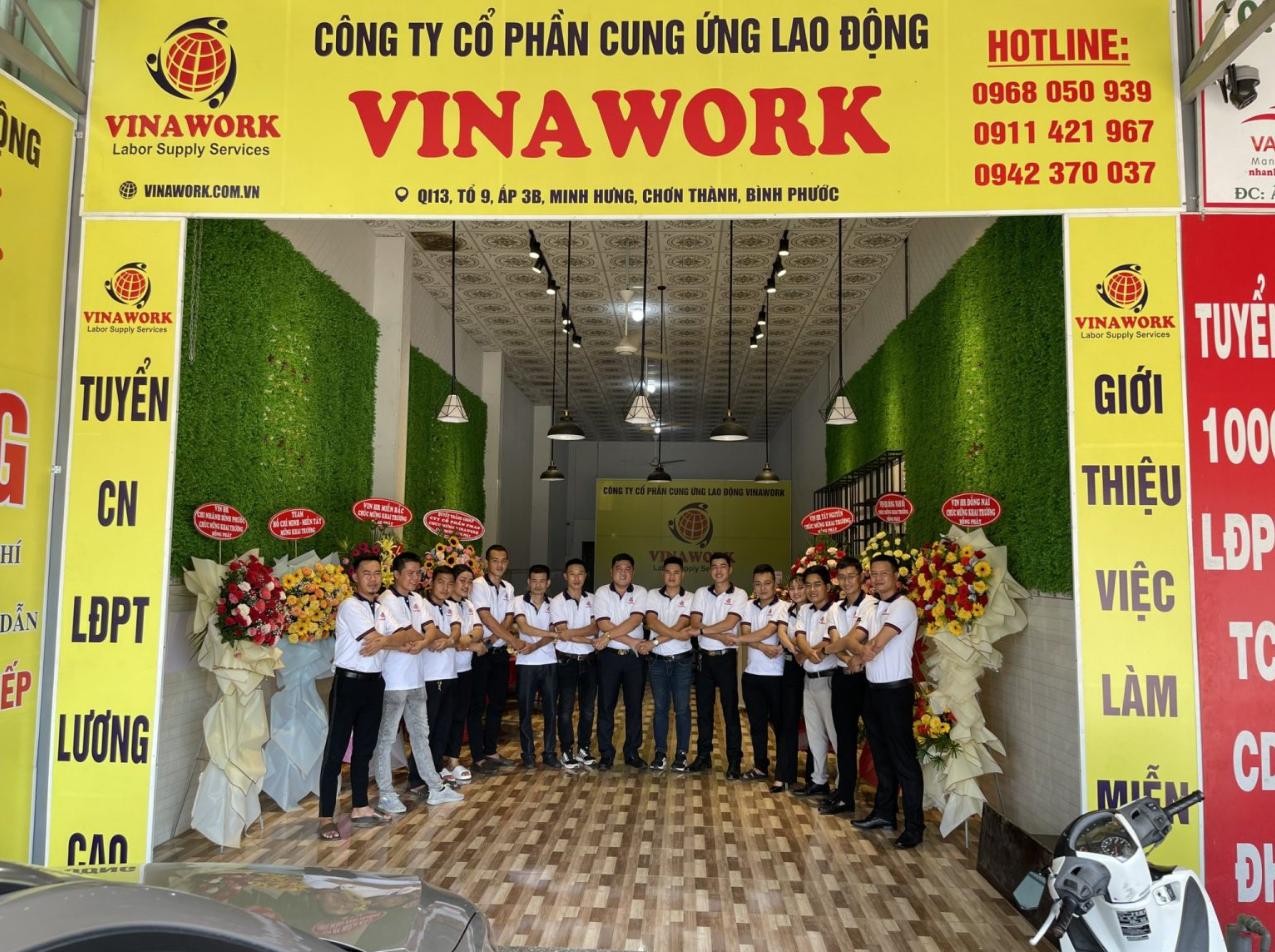 Vinawork - Cung ứng lao động uy tín tại Bình Phước