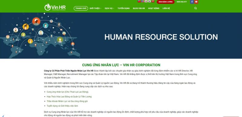 Công ty Phát triển Nguồn nhân lực Vin HR