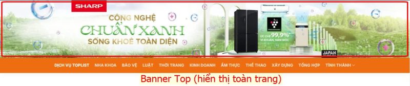 Dịch vụ banner top