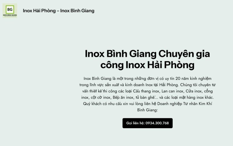 Công ty Kim Khí Bình Giang