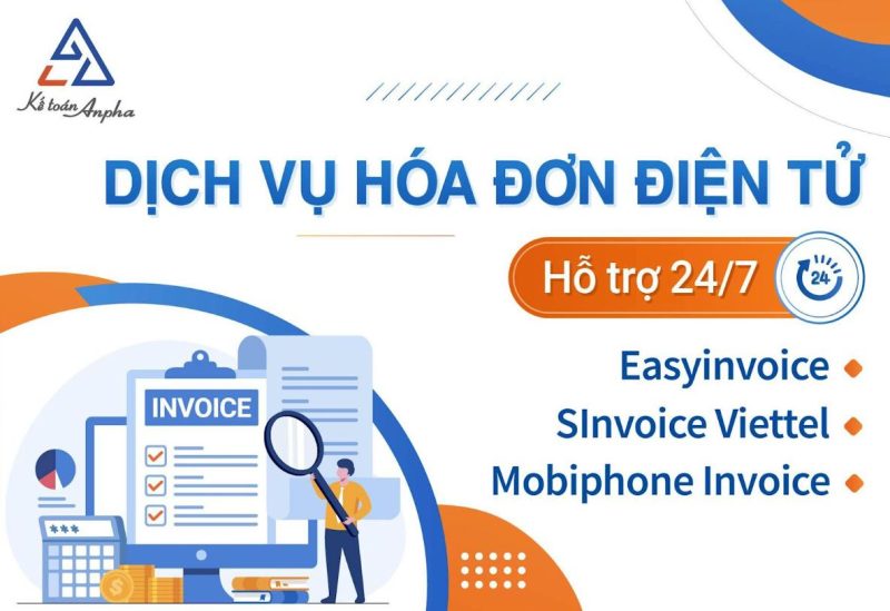 Dịch vụ hóa đơn điện tử tại Kế toán Anpha 