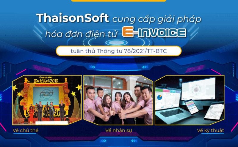 Dịch vụ hóa đơn điện tử tại Thaison Soft