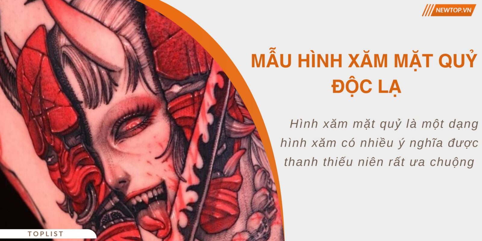 hình xăm mặt quỷ
