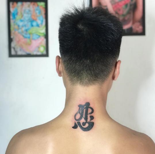 Hình xăm chữ Nhẫn tiếng Hán thể hiện lòng bao dung và sự hòa nhã