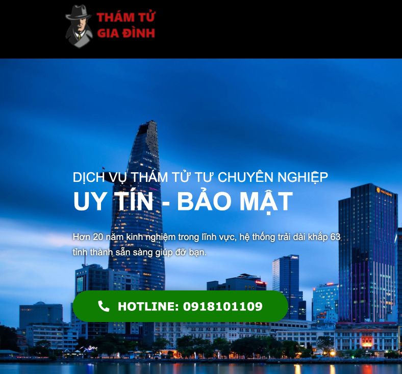 Công ty dịch vụ thám tử Gia Đình