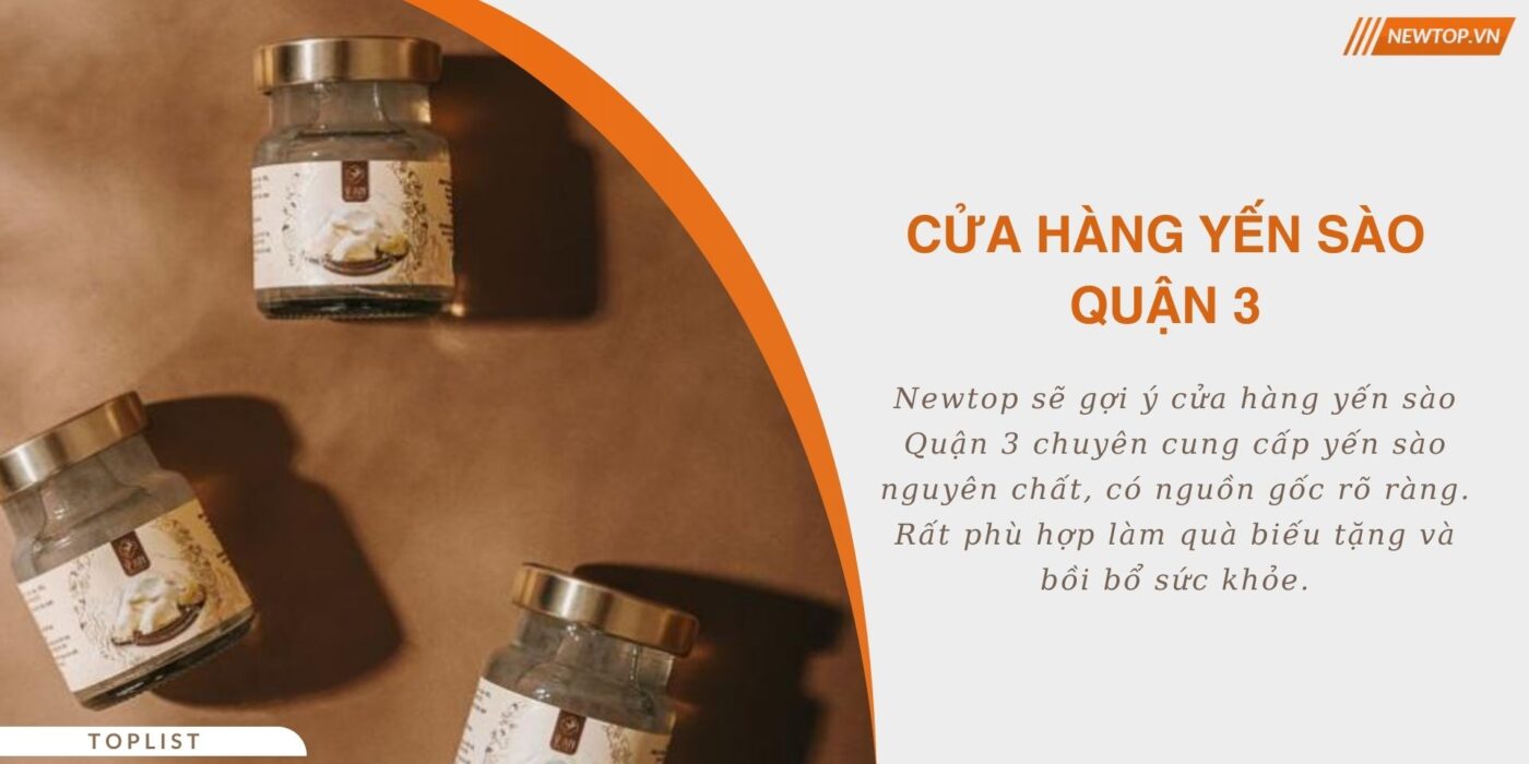Cửa hàng yến sào Quận 3