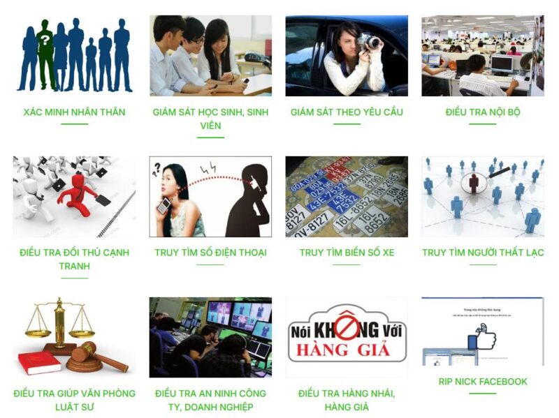 Công ty thám tử Đại Phát cung cấp đa dạng dịch vụ