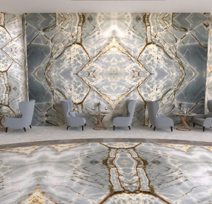 Tranh đá Granite nổi bật với vẻ đẹp mạnh mẽ, vững chãi