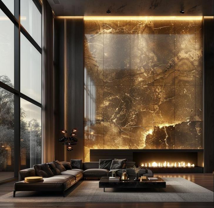 Tranh đá Onyx được dùng trang trí nhà cửa hiện đại và có giá thành phù hợp