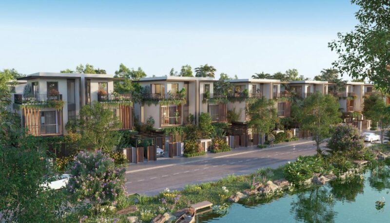 Biệt thự liền kề thường được quy hoạch tại những đại đô thị có vị trí đắc địa, thừa hưởng không gian xanh trù phú