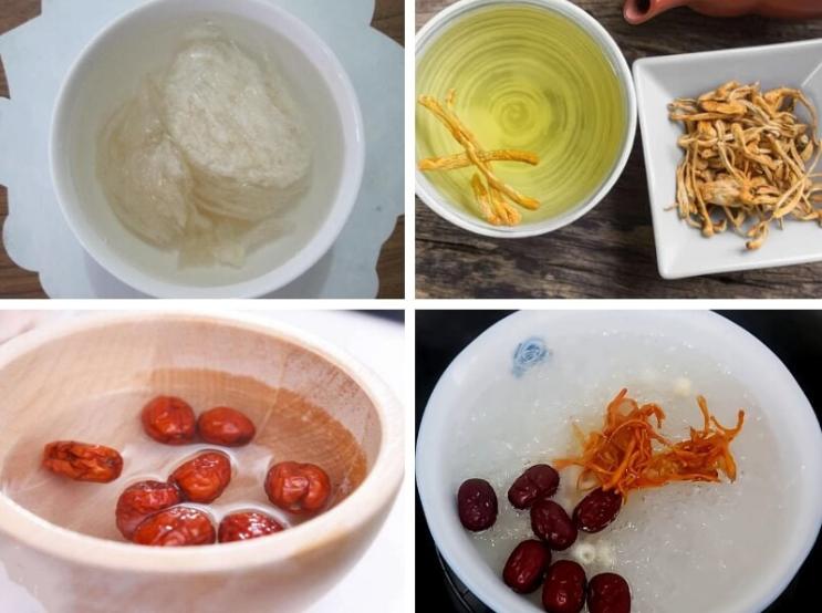 Trước khi bắt tay vào chưng yến, cần làm sạch các loại nguyên liệu