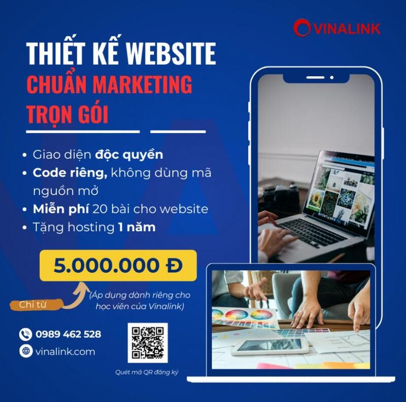 Thiết kế website trọn gói tại Vinalink Web