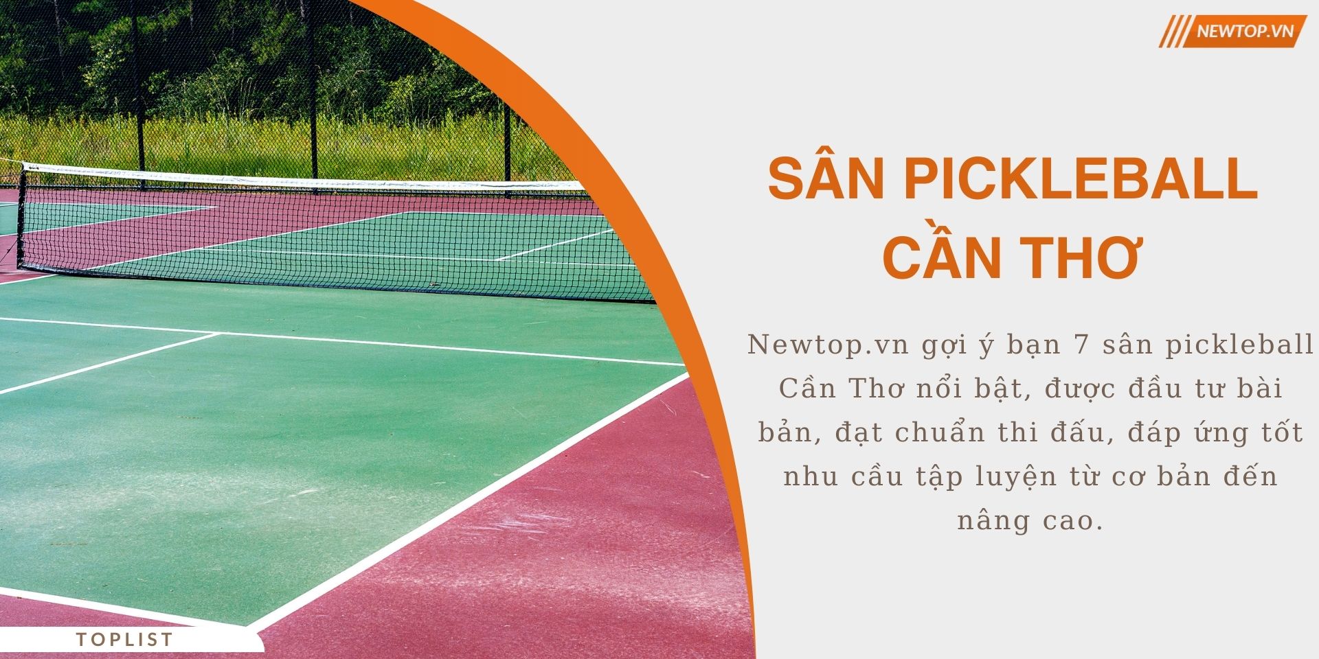 sân pickleball Cần Thơ