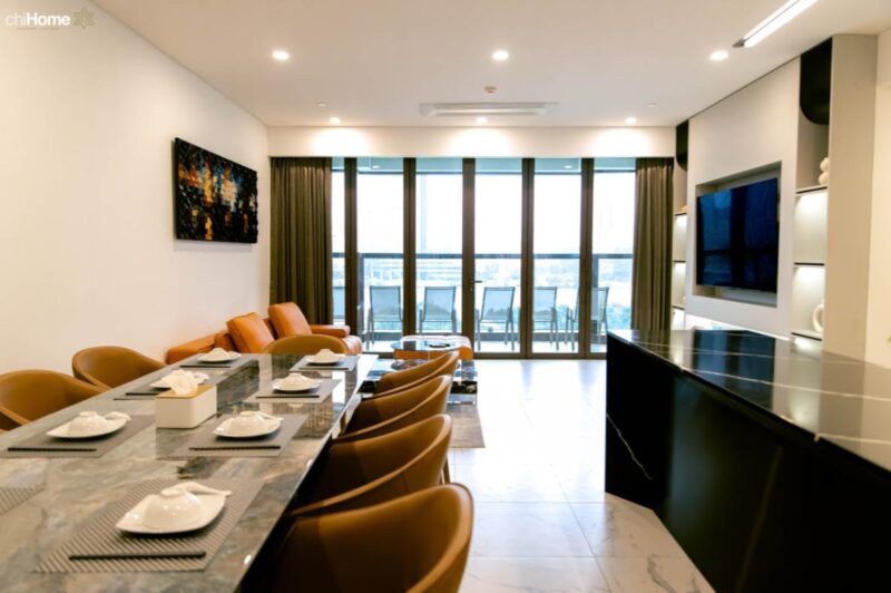 Căn hộ The Galleria Metropole được trang bị đầy đủ tiện nghi