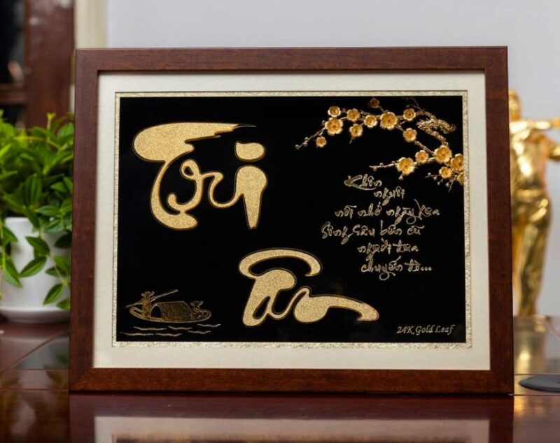 Tranh chữ thư pháp không chỉ đẹp mà còn thể hiện lòng tôn trọng và biết ơn