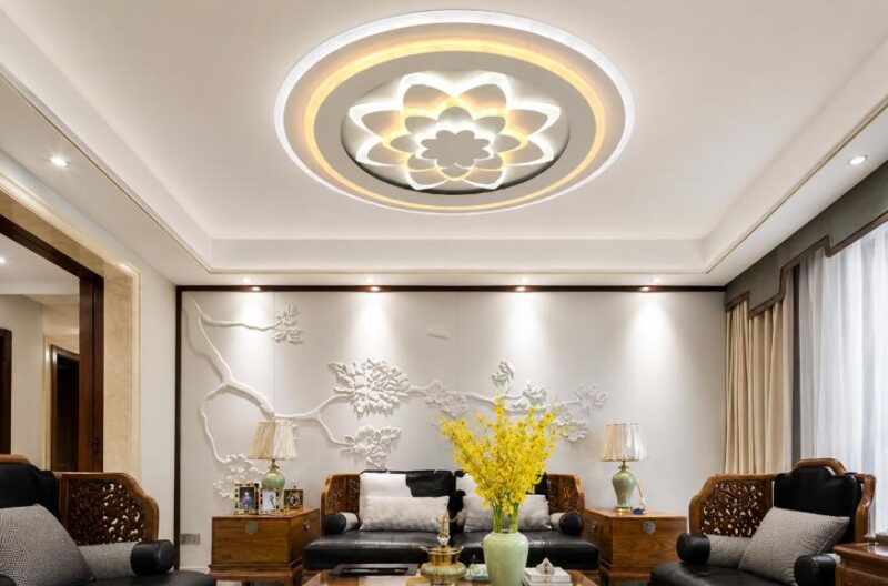 Mẫu đèn mâm ốp trần