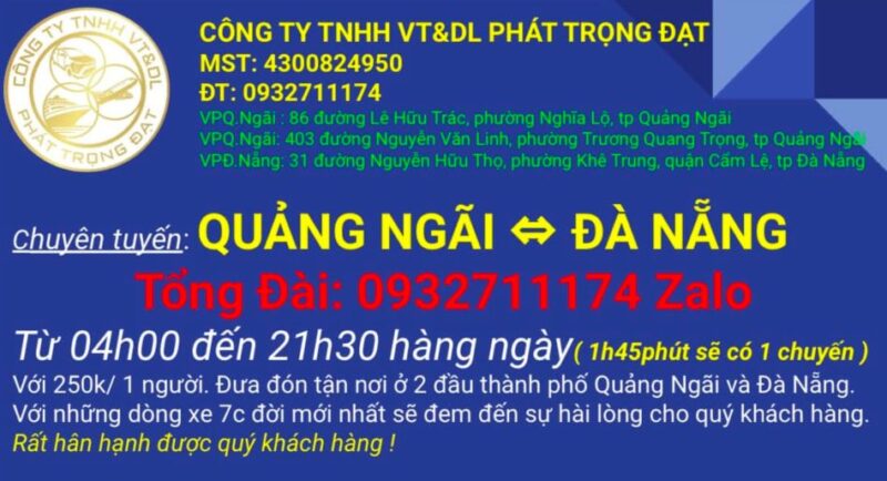 Công ty TNHH Vận Tải và Du Lịch Phát Trọng Đạt