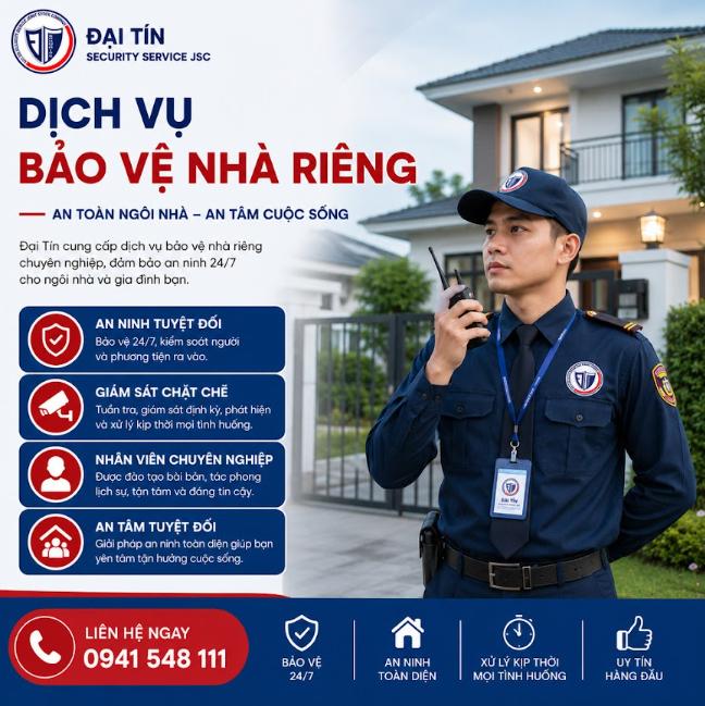 Dịch vụ bảo vệ nhà riêng