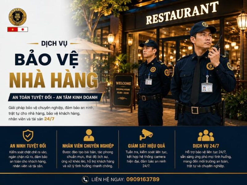 Dịch vụ bảo vệ nhà hàng