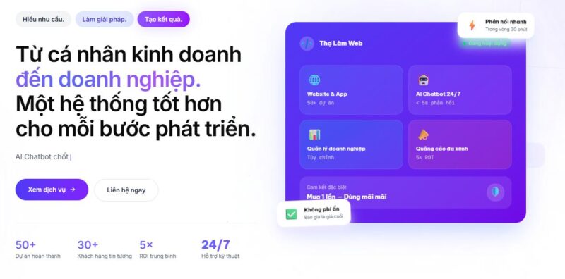 VG Tech - Thiết kế website Hưng Yên uy tín, chuyên nghiệp