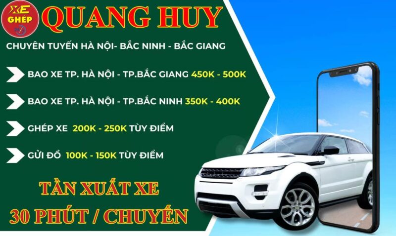 Quang Huy Transport - Xe ghép Bắc Giang Hà Nội giá tốt