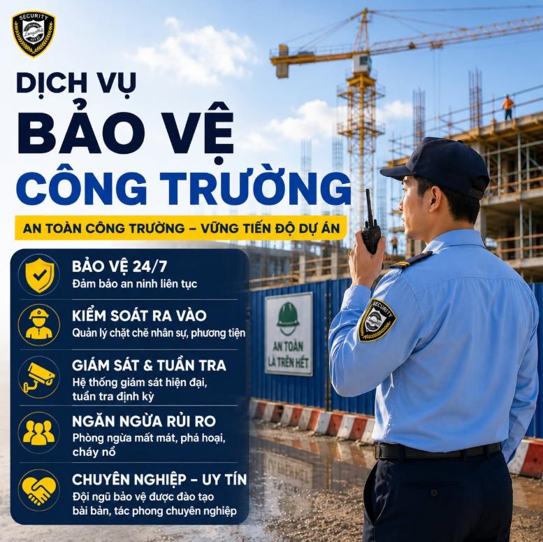 Dịch vụ bảo vệ công trường