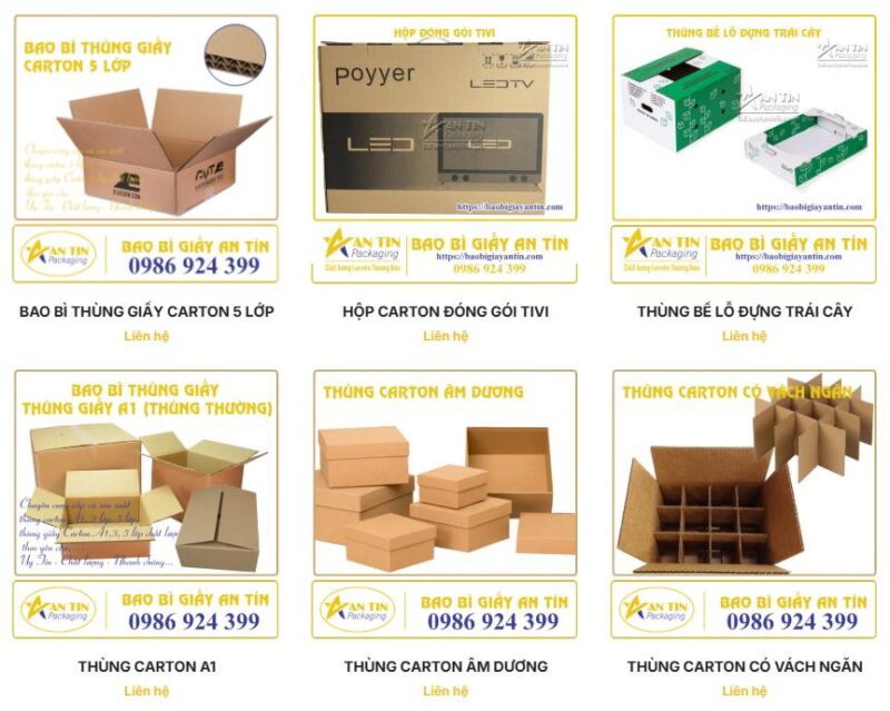 An Tín sản xuất thùng carton