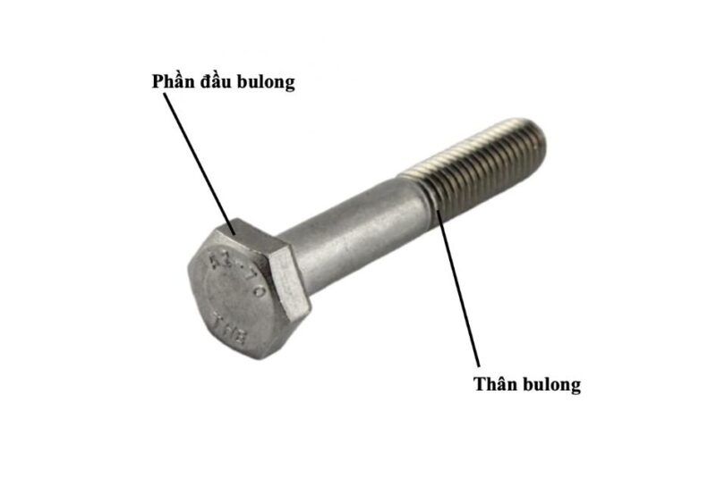 Cấu tạo của bulong inox 304