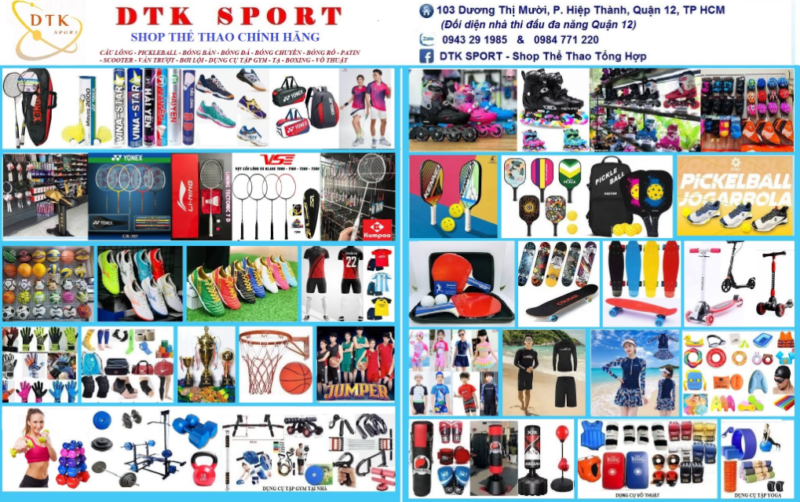 DTK Sport - Cửa hàng pickleball Quận 12 uy tín